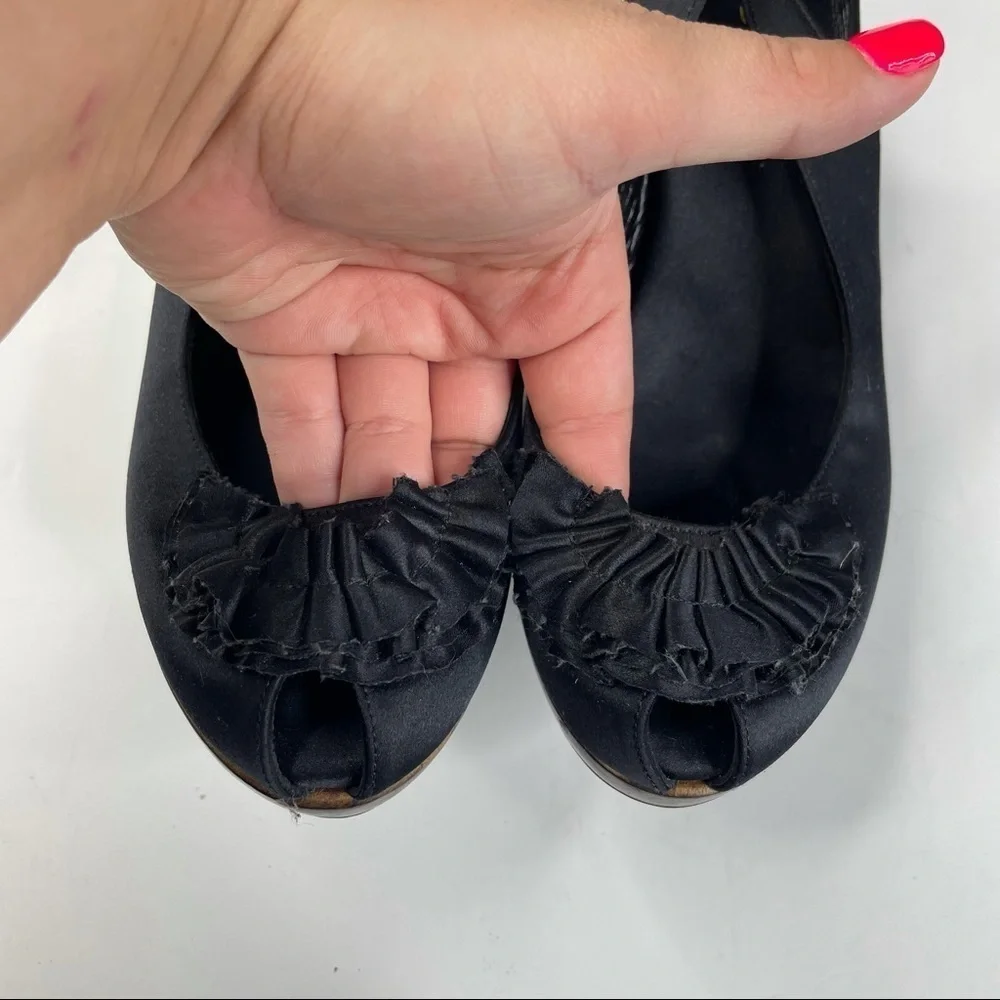 Loeffler Randall Slingback‎ Wood Heels Size 7